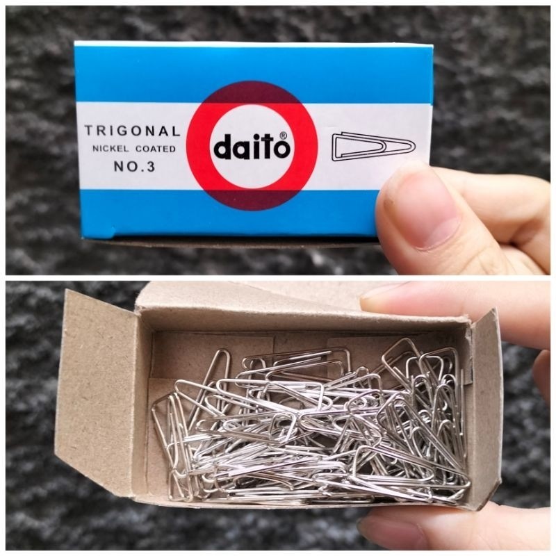 

[KOTAK DALAM] Paper clip/ trigonal clip/ penjepit kertas DAITO no.3 - ABO