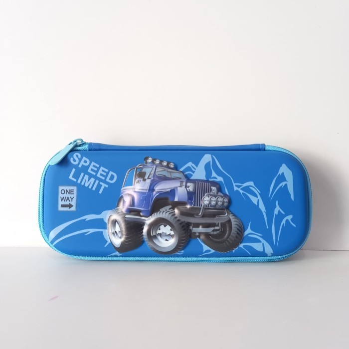 

TERLARIS! Tempat pensil Timbul 3D Kotak pensil Jeep Small Hadiah ultah anak cowo - Jeep Biru Small