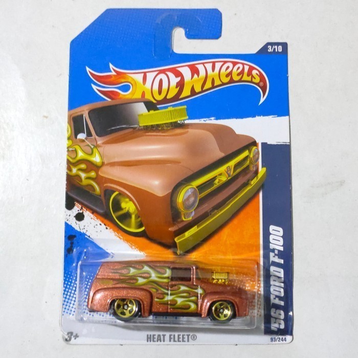Hotwheels 56 Ford Truck F 100 F100 coklat metalik 2011 Heat Fleet