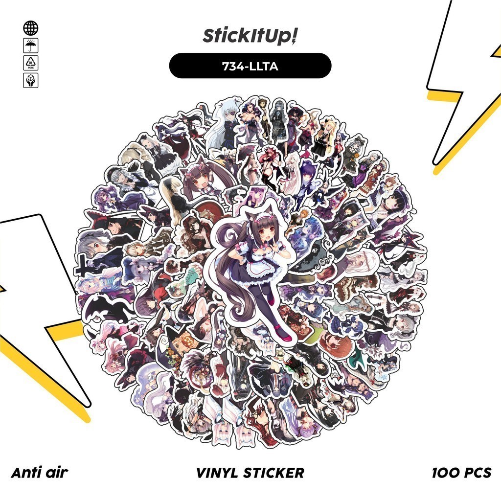 

COD✨ 100 Pcs Stiker Sweet/Gothic/Classical Lolita Lucu Anti Air Untuk Dekorasi Notebook Sepeda Skateboard Handphone DIY