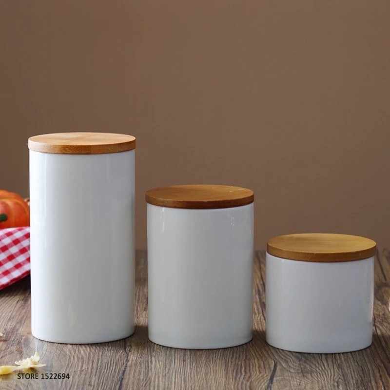 CERAMIC JAR (SET) - toples keramik toples kaca toples beling jar keramik kontainer keramik tempat pe