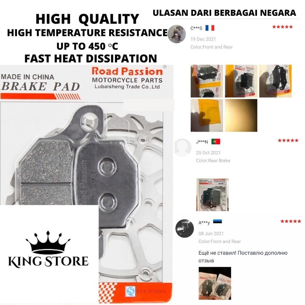 Kampas Rem BENELLI MOTOBI 152 high quality ORGINAL OEM High Temperature Resistance
