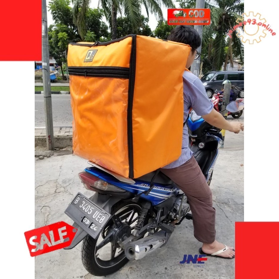 Bigsale✨ -BIG BAGG TAS DELIVERY RANSEL TAS OJOL TAS KURIR BOX JUMBO - Orange