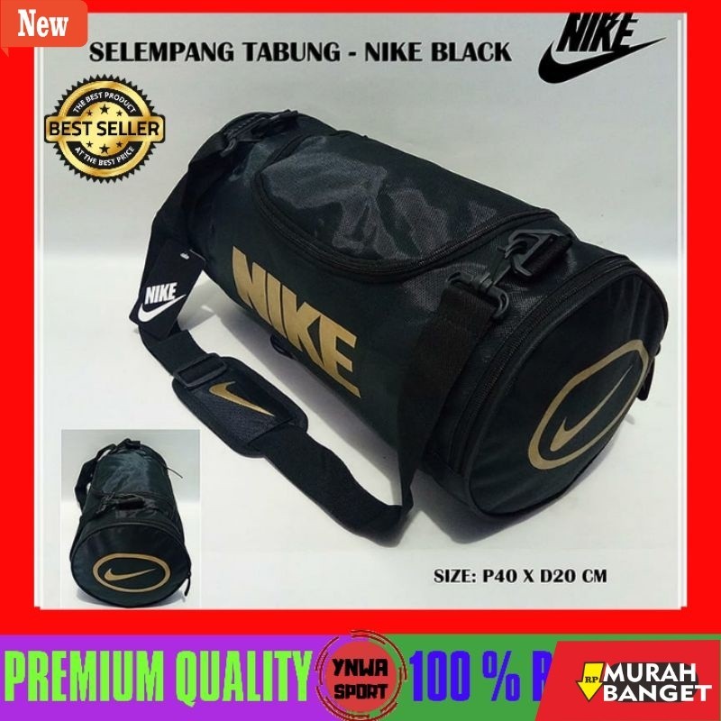 tas jinjing wanita TAS TRAVEL BAG SELEMPANG TABUNG NIKE / TAS DUFFEL SPORT OLAHRAGA GYM FITNESS TAS 