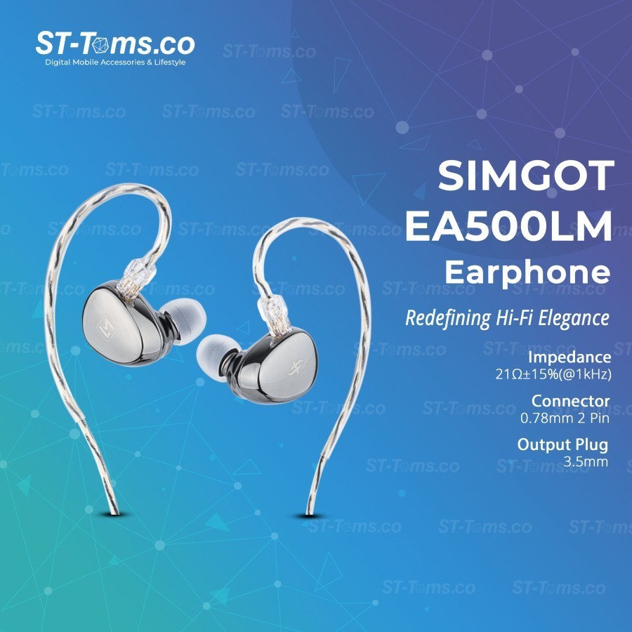 Simgot EA500LM  EA 500LM EA500 LM Dual-Cavity Dynamic Driver in Ear Monitor IEM Replaceable Nozzle