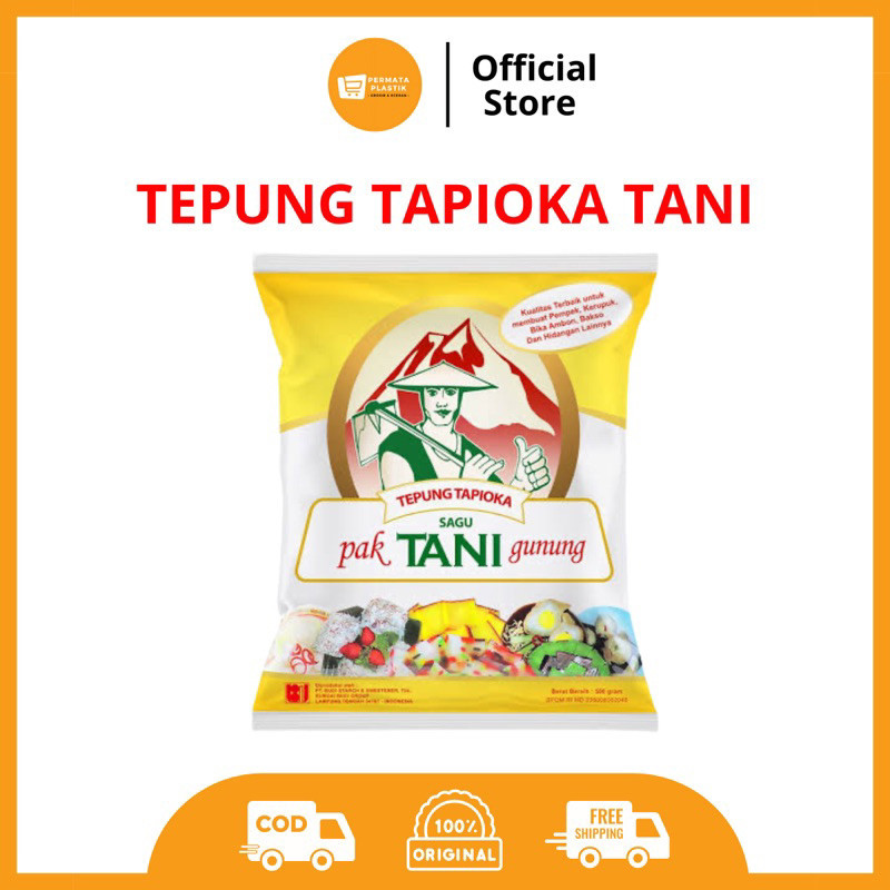 

Tepung Tapioka Kanji Cap Pak Tani Gunung 500 gr
