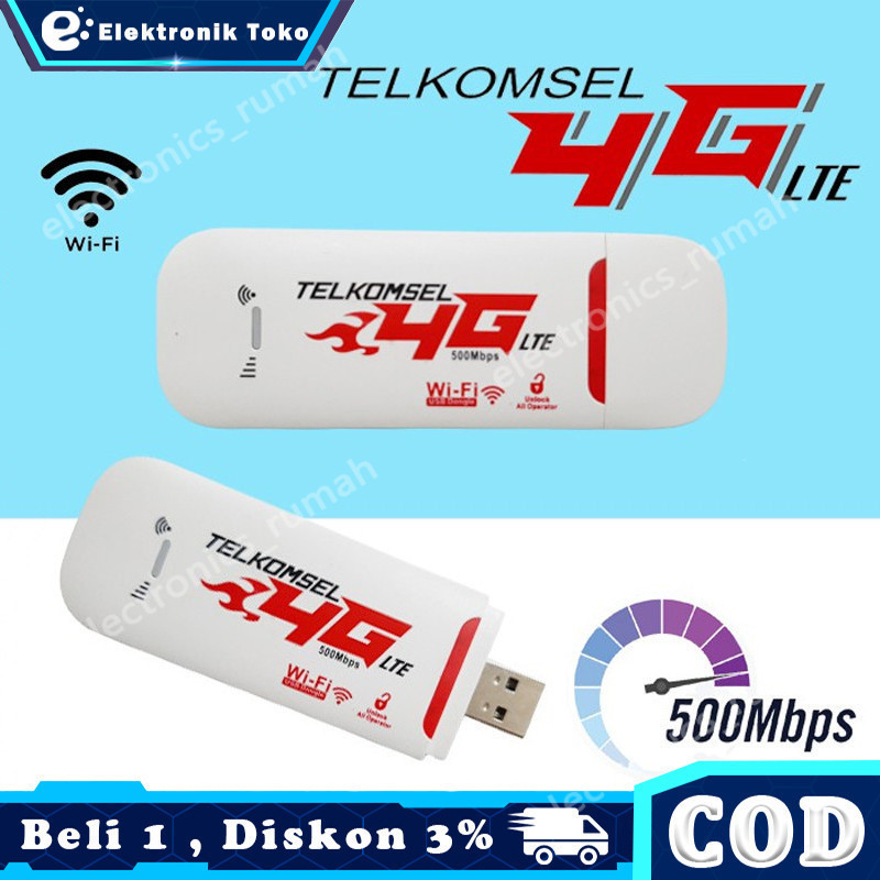 Modem WIFI USB 500Mbps 4g Portable Mobile WiFi Portable Semua Operator LTE Modem Kecepatan Tinggi un