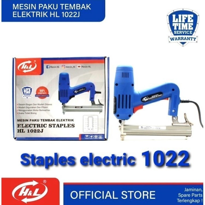 

MOLLAR LISTRIK 1022J Electric Staple Gun 1022J - Mesin Staples Tembak