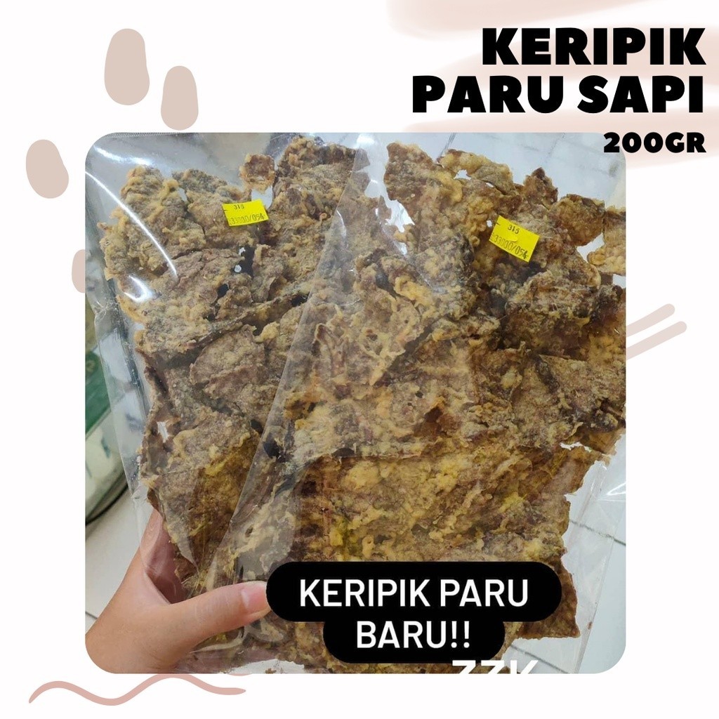 

KRIPIK PARU GORENG / PARU SAPI GORENG RENYAH, GURIH, ENAK / PARU GORENG ASLI 200GR