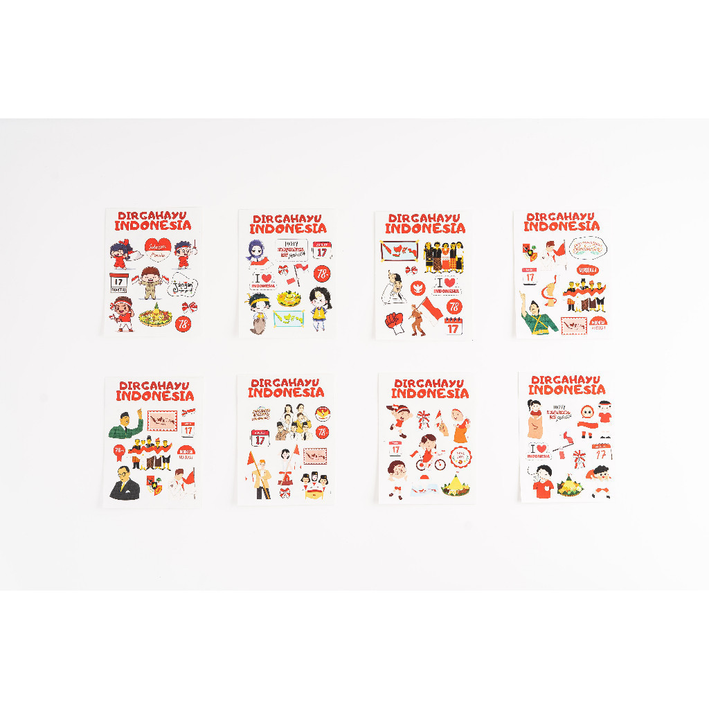 

Stiker / Sticker Scrapbook Kemerdekaan HUT RI 17 Agustus