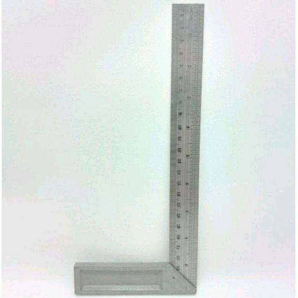 

Siku Tukang 10 inch panjang 25 cm / Siku L / Penggaris Tukang