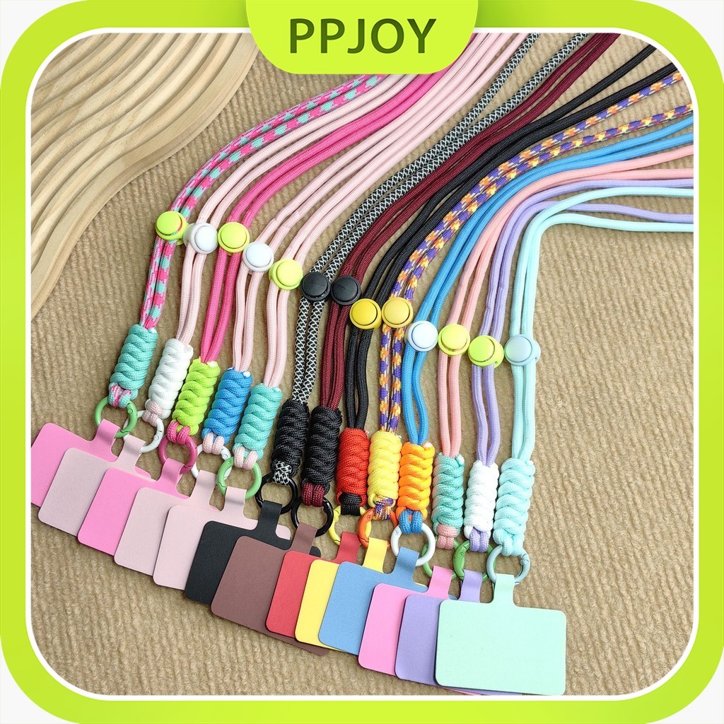 

Ataru Lanyard Color Block Strap - Pink Tali Leher Name Tag Id Card Kartu Akses Tali Gantungan Hp
