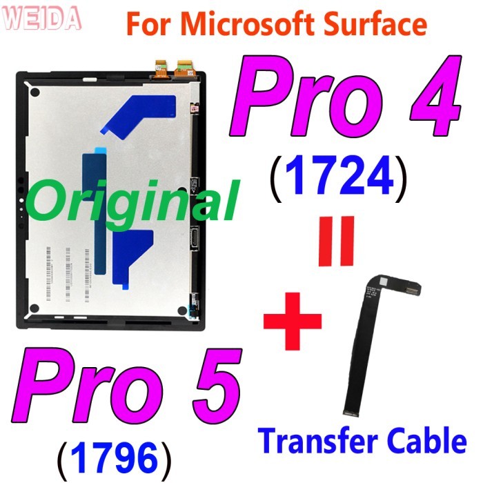 FS Original LCD For Microsoft Surface Pro 4 1724 Pro 5 1796 LCD Disp