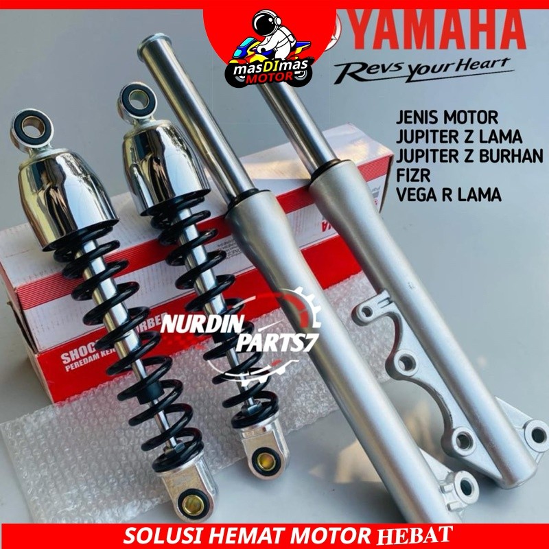 Paket Shockbreaker Belakang + As Shock Depan Plus Tabung Jupiter z Lama Jupiter z Burhan Fizr Vega r