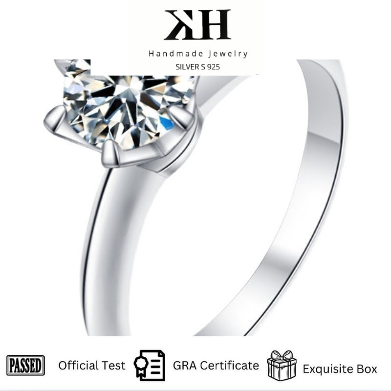 KH Jewelry - Cincin Wanita Ring Fashion Couple Moissanite  KH0058