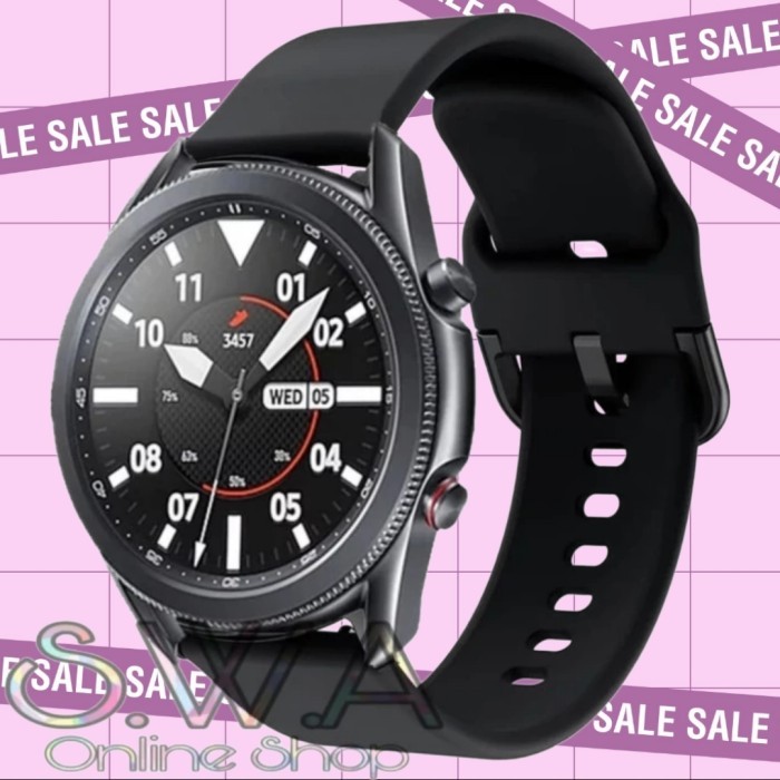 [[Govava.id]] Samsung Galaxy Watch 3 45mm Strap Rubber Active Style Watch Band Tali - Tosca
