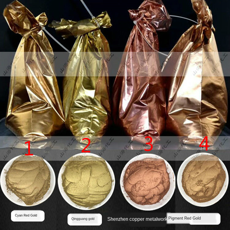 

100g Bronze powder, paint, ink, iron products, Buddha statue, wall, gold powder, bronze powder wood repair glitter paint