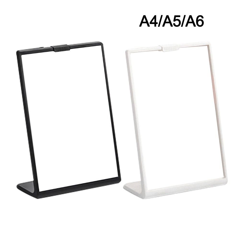 Acrylic Panel Wine Catalog Menu Display Stand A4 A5 A6 Desktop Ornament Table Card Sign Holder Trans