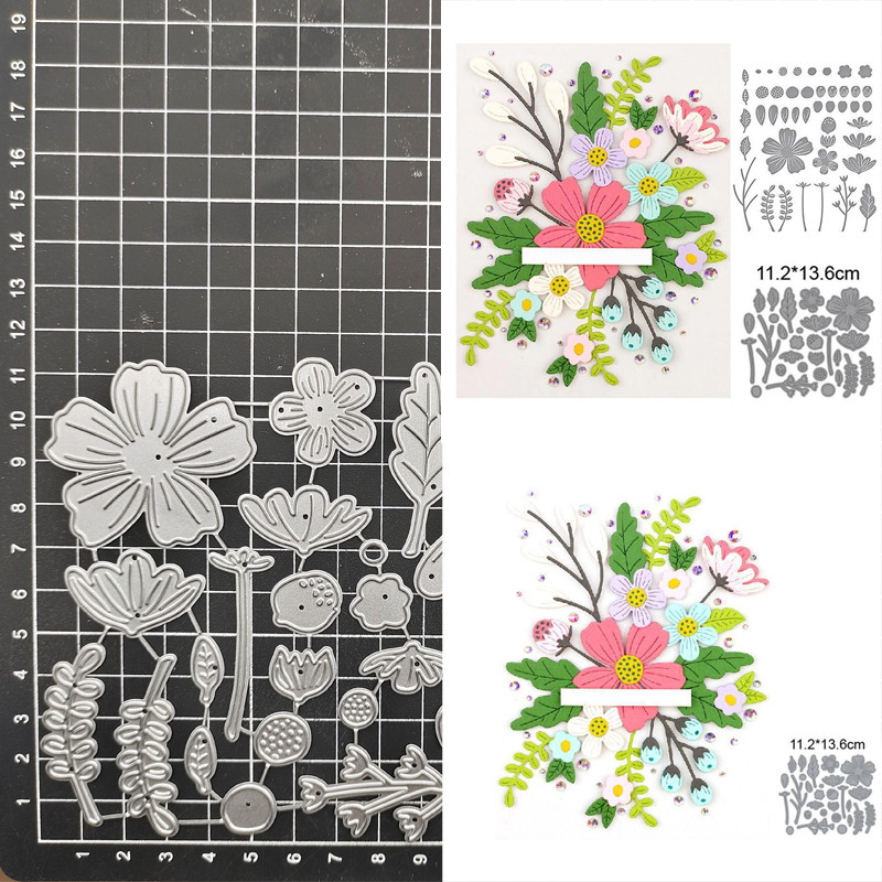 

Flowers Leaves Metal Cutting Dies Stencils For DIY Scrapbooking Photo Album Decorative Embossing DIY Paper Card