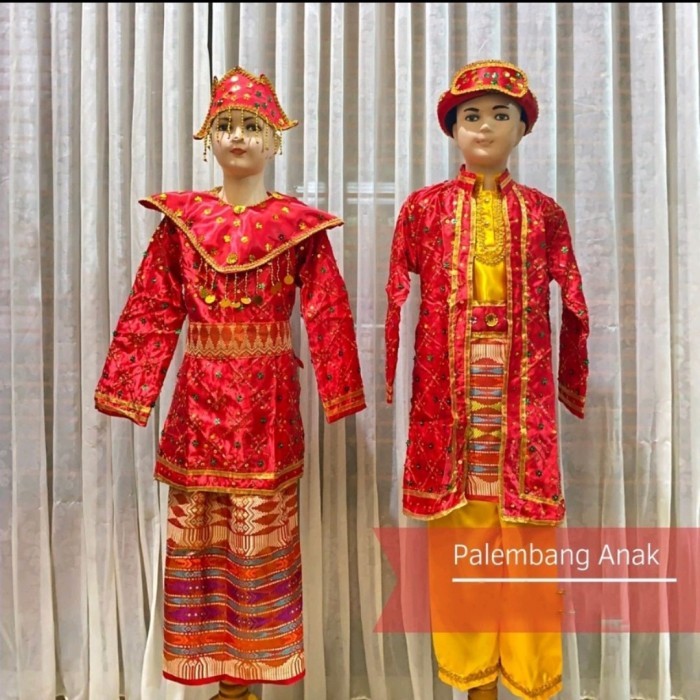 Baju Adat Palembang Anak / Pakaian Adat Palembang Anak - Perempuan, 3