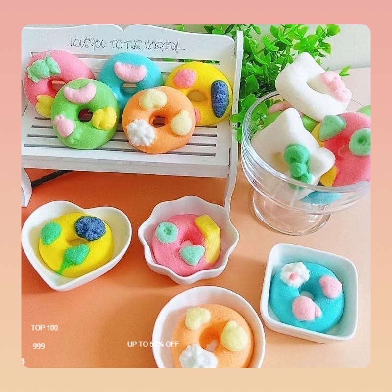 

[Pengiriman 24 jam] Halal Beli 1 Dapat 1 Tiga Domba Marshmallow Candy Berbentuk Donat yang Lucu, 30 Buah Per Kantong Makanan Susu