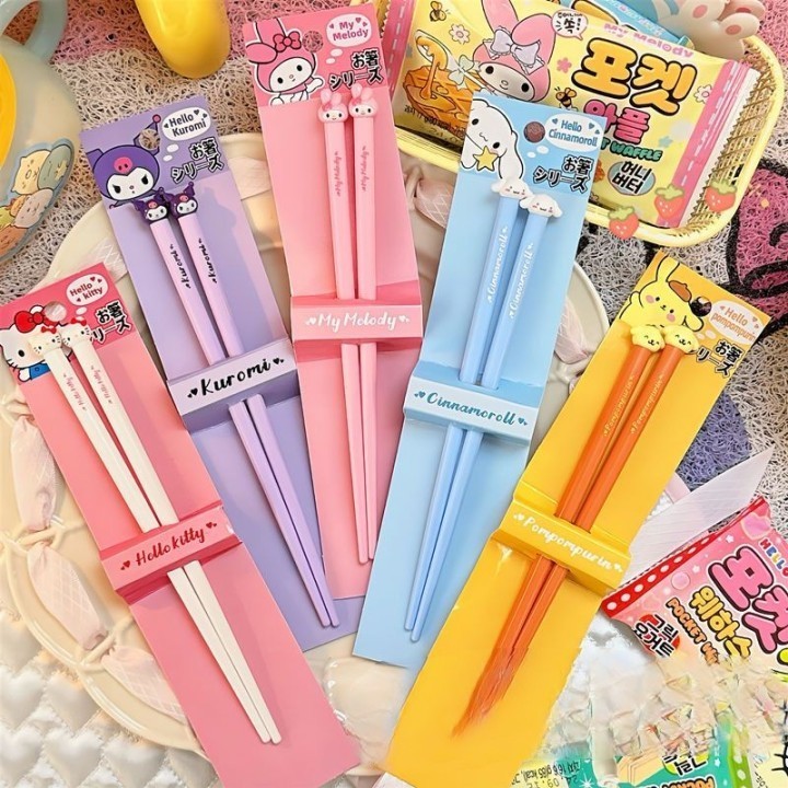 SUMPIT ANAK SANRIO JEPANG PREMIUM IMPORT BPA FREE FOR EATING  SUMPIT MAKAN ANAK DENGAN HOLDER GAMBAR