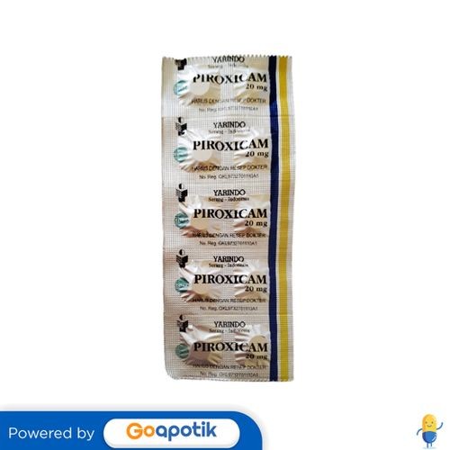 Piroxicam Yarindo 20 Mg Strip 10 Tablet