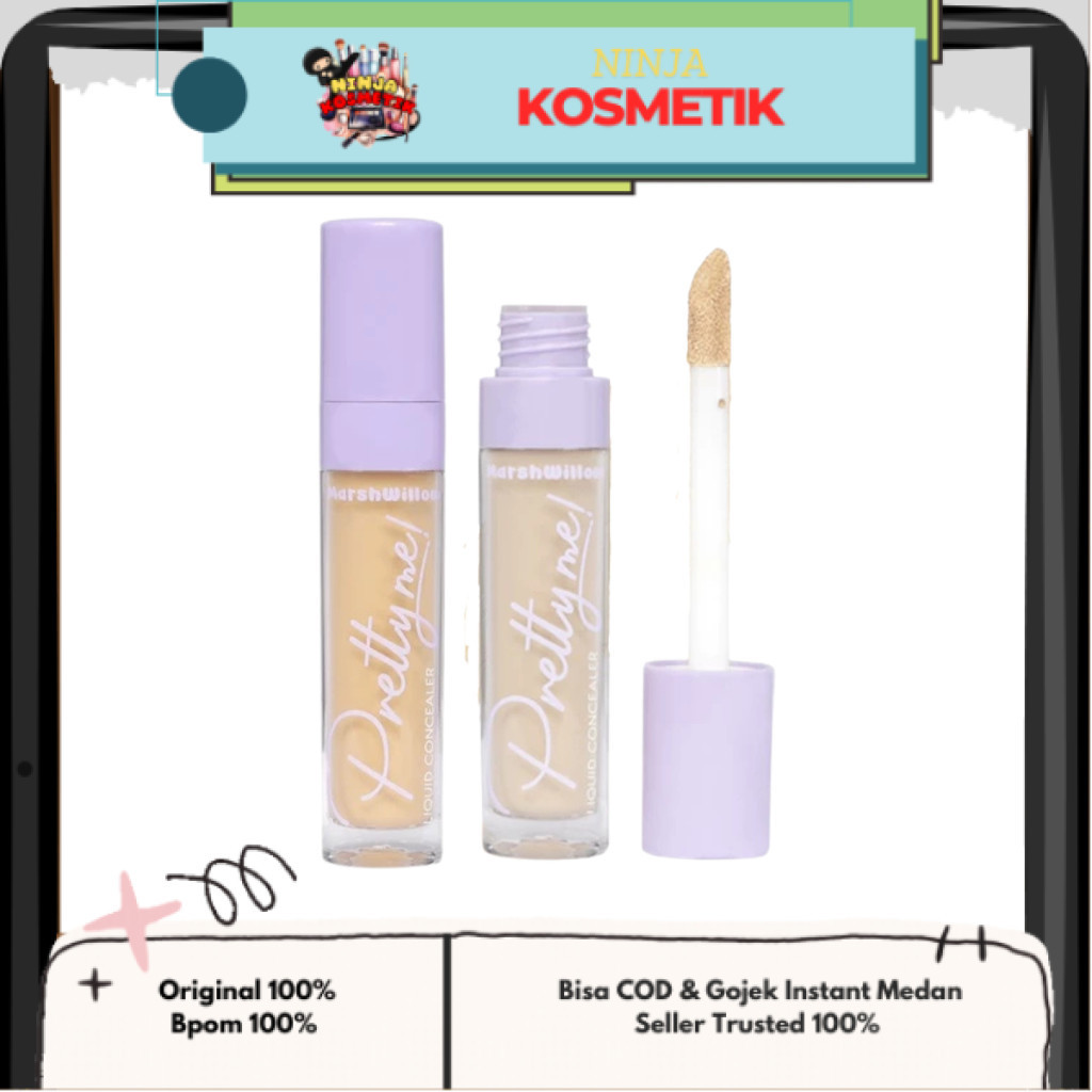MARSHWILLOW PRETTY ME LIQUID CONCEALER WITH NIACINAMIDE EXTRACT I Concealer