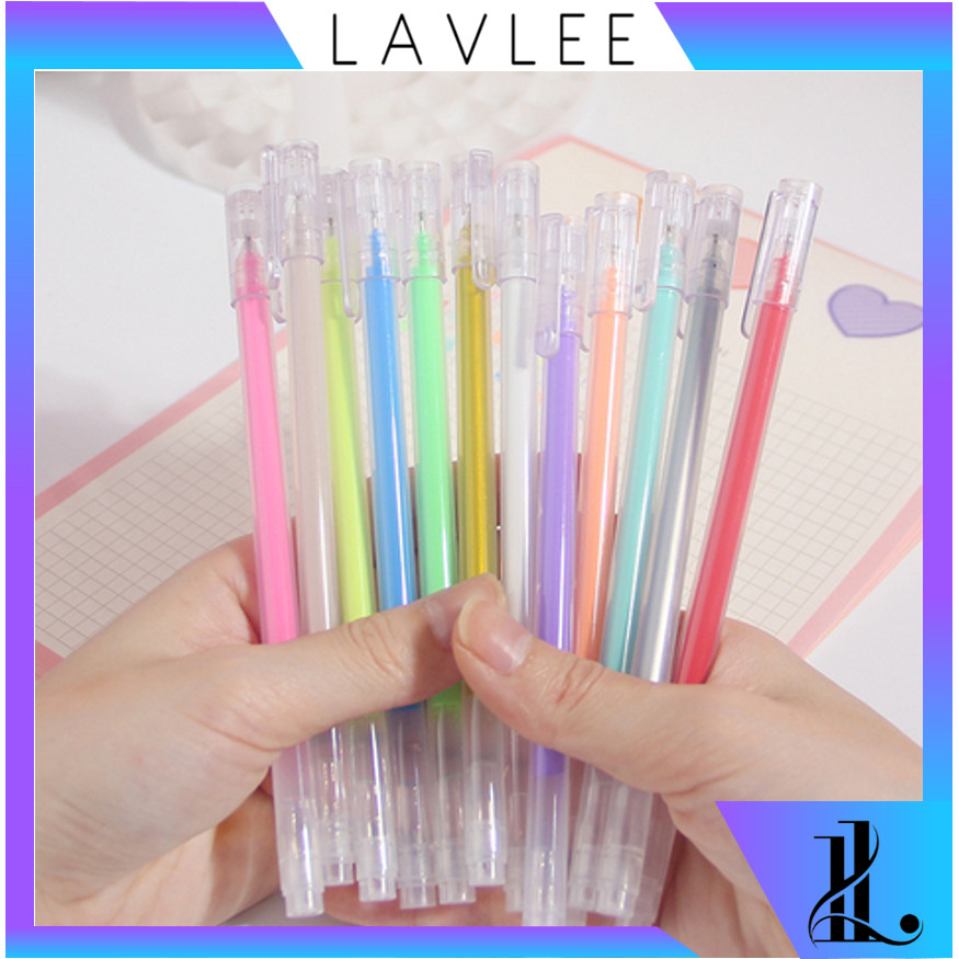 

Lavlee - S5803 Pulpen Gel Warna / 1 Pcs Pena Gel Warna Warni / Pena Pulpen Gel / Pena Siswa Stabilo / Pena Stabilo Alat Tulis Siswa