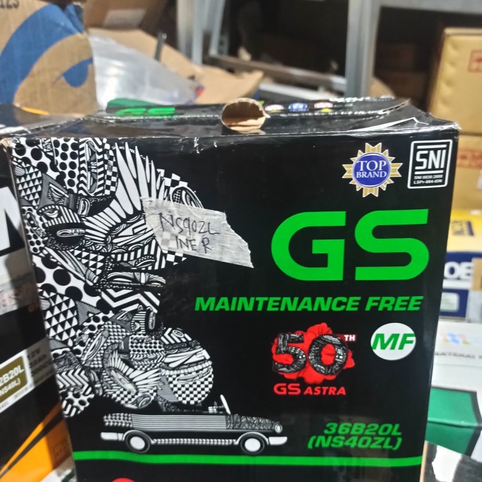 Aki GS MF Kering NS40ZL 12V 35AH (35Amper) berkualitas