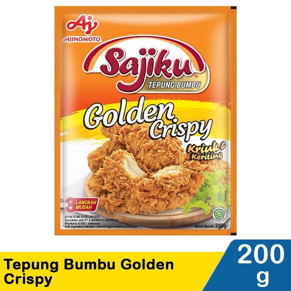 

SAJIKU TEPUNG BUMBU GOLDEN CRISPY - FDY