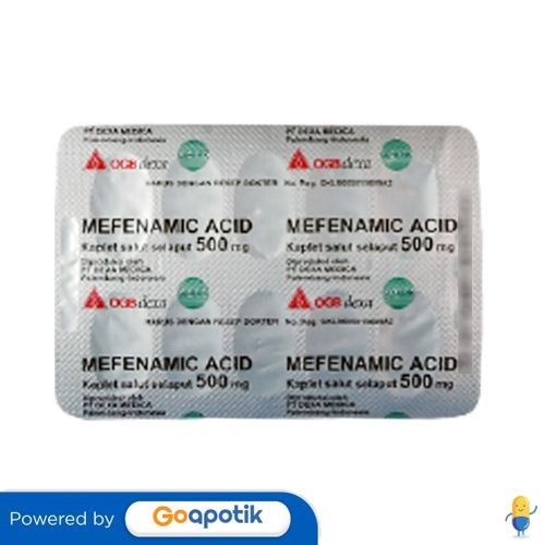 Asam Mefenamat Ogb Dexa Medica 500 Mg Strip 10 Kaplet / Anti Nyeri