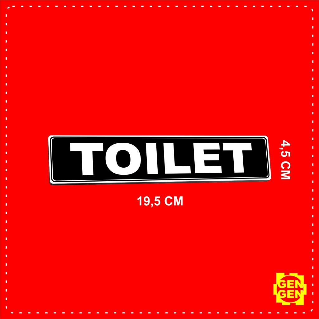 

Stickert Toilet - Karet 2mm