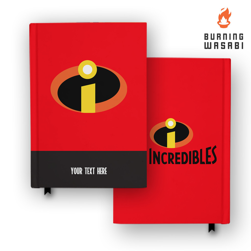 

Notebook Buku The Incredibles 1 Logo Hardcover Agenda Custom Nama Diary Jurnal Agenda A5 A6