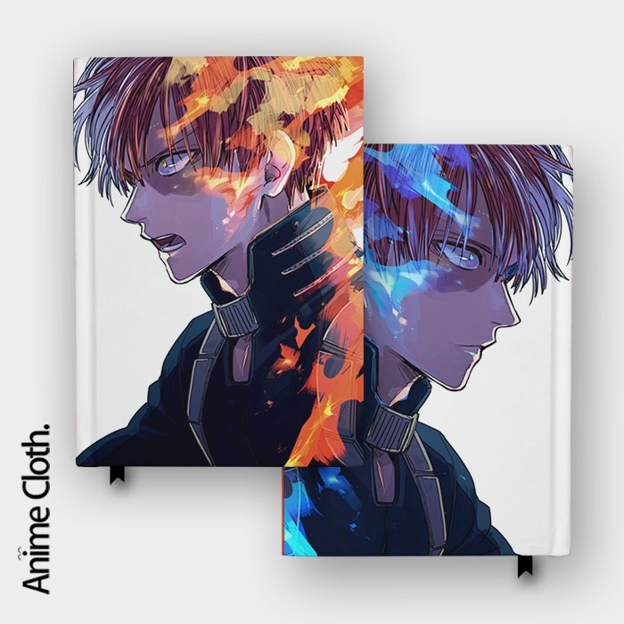 

Buku Shoto Ice Fire Boku No Hero Academia Notebook Custom Jurnal Anime