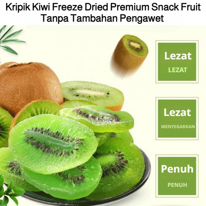 

【COD/Kirim Dalam 24 Jam】Kripik Kiwi Freeze Dried /Buah Kiwi Kering/Cemilan Keripik Buah Kiwi Sehat Berkualitas Rendah Kalori/ [Premium Snack Fruit]/Tanpa Tambahan Pengawet