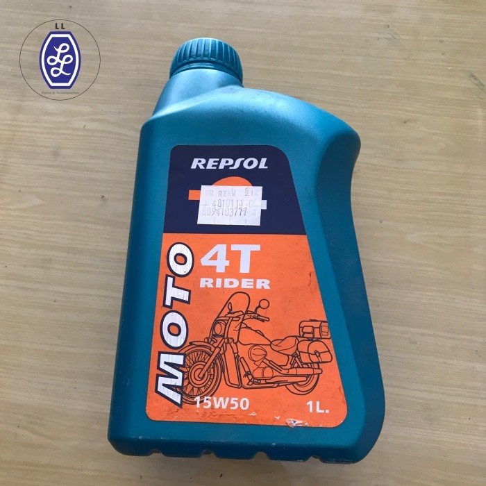 [ORIGINAL NOS] OLI MESIN REPSOL MOTO 4T RIDER 15W-50 1 LITER / 1000 ML