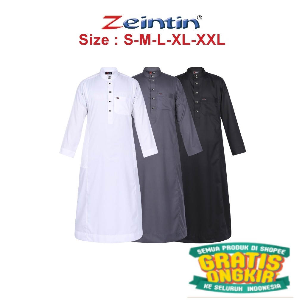 Zeintin - Jubah Gamis Pria Jubah Mewah Koko Pria Zeintin AT/ Hijau sage lumut army ijo