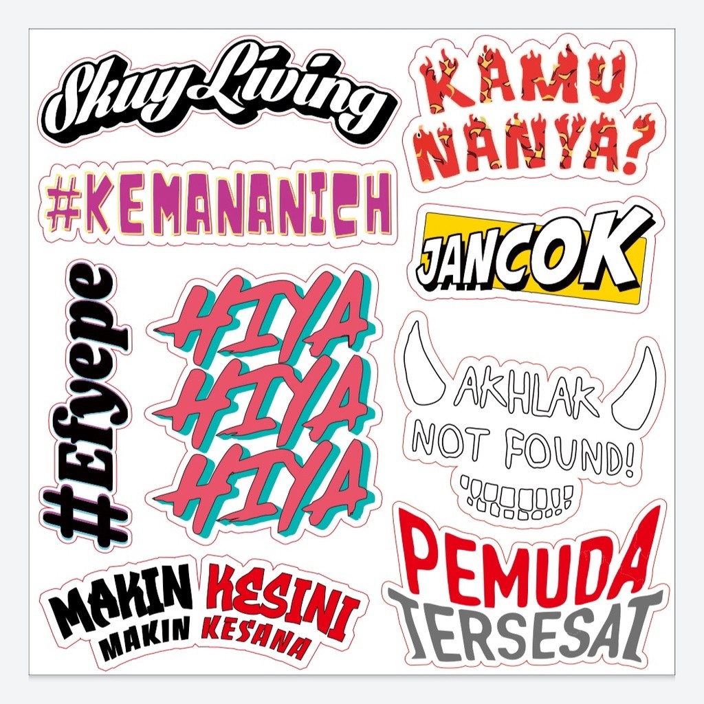 

Stiker Sticker MLI FYP Pemuda Tersesat Meme Youtube Qory Gore - Stiker Vinyl High Quality