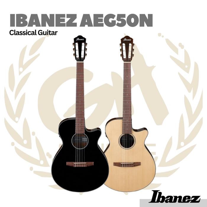 Ibanez AEG50N Nylon Classical Guitar - Gitar Klasik