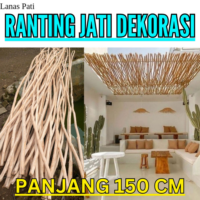 

kayu ranting jati Bahan Atap Dekoratif nuansa abstrak XD2