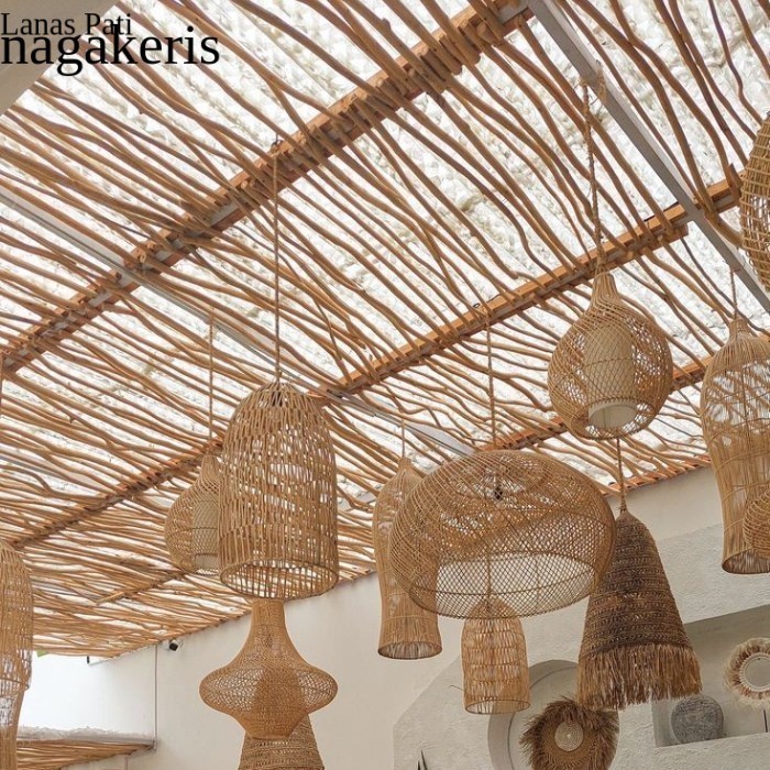 

Bahan Ranting Kayu Jati Dekorasi Atap Rumah Cafe Resto Panjang 150 CM FXN10 XD9