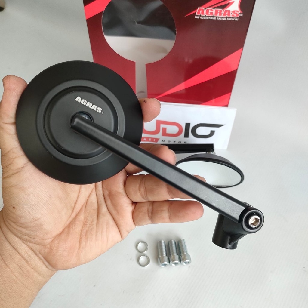 BULAT CNC - Spion Bulat Retro Classic Klasik Jokowi Model Rizoma Spion Custom Bulat Cnc Nmax Aerox P