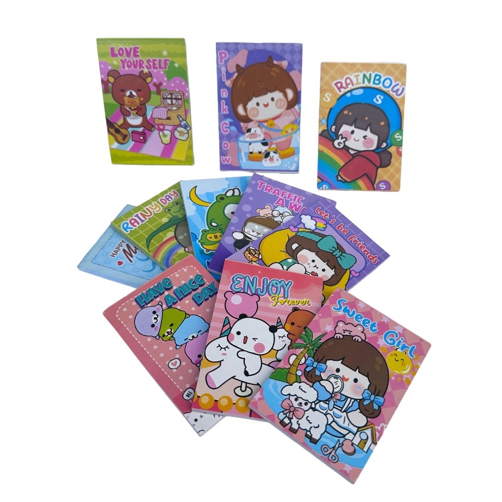 

MEMO MOMO DG Memo Momo Rainbow Buku Kecil / Sticky Note Karakter Lucu