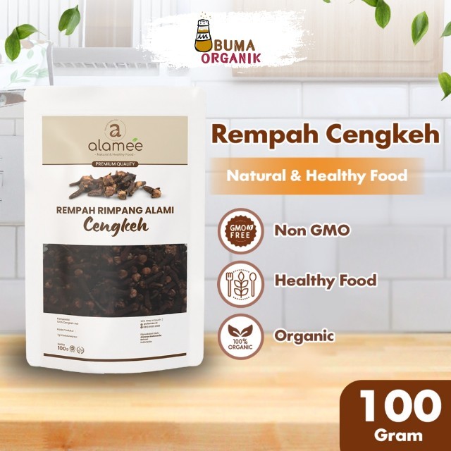 

ALAMEE Cengkeh Rempah Kering Organik Cloves Rimpang Organik Bumbu Seasoning Masakan Masak 100gr BUMA