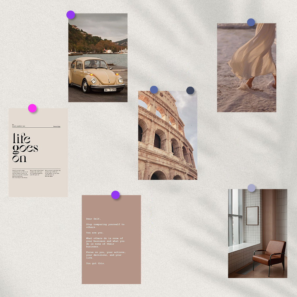 

10PCS Lucky Life Sticker Card Background Coffee Decor Skateboard Photography Poster Stickers Card Wall Bar Painting 10×15CM