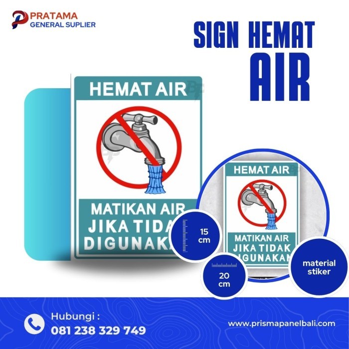 

Sign Stiker Tempel Hemat air