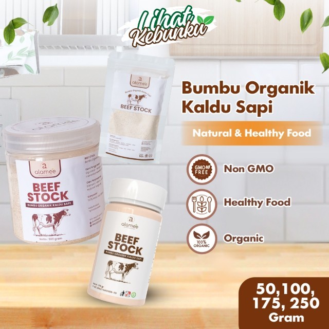 

ALAMEE Kaldu Sapi NON MSG Bubuk Penyedap Rasa Beef Stock Powder Extract Seasoning Bumbu Organik LIHAT KEBUNKU
