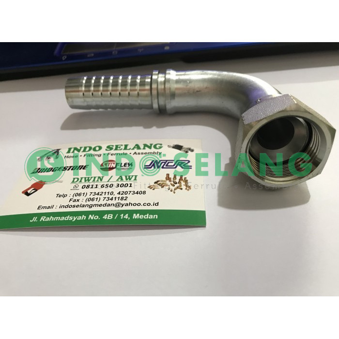 FITTING HOSE HYDRAULIC 12-12 NJ 90 (FITTING 3/4" NJ 90) JIC FEMALE