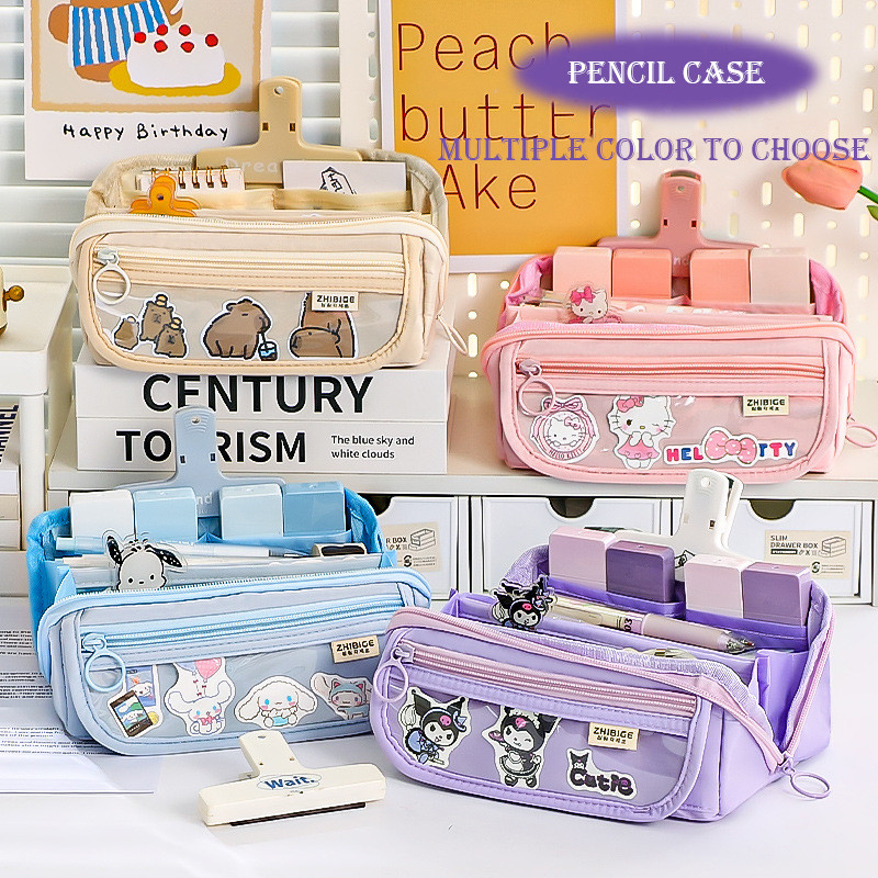 

Large Capacity Pencil Bag School Stationery Pencil Box High Value Stationery Pencil Case Multifunctional Girl Boy Back to School